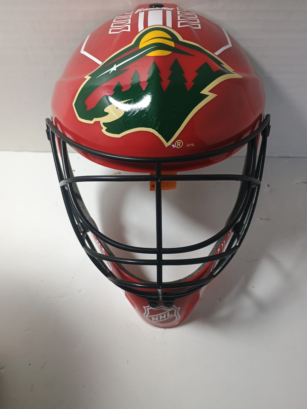 NHL Kids Red Hockey Mask Costume Helmet